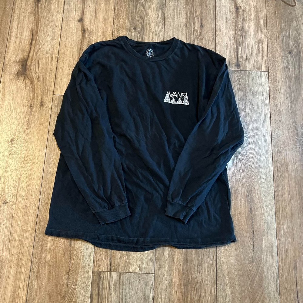Vans Long Sleeve Black Shirt Large